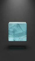 Rare Blue Fluorite Cube Formation
