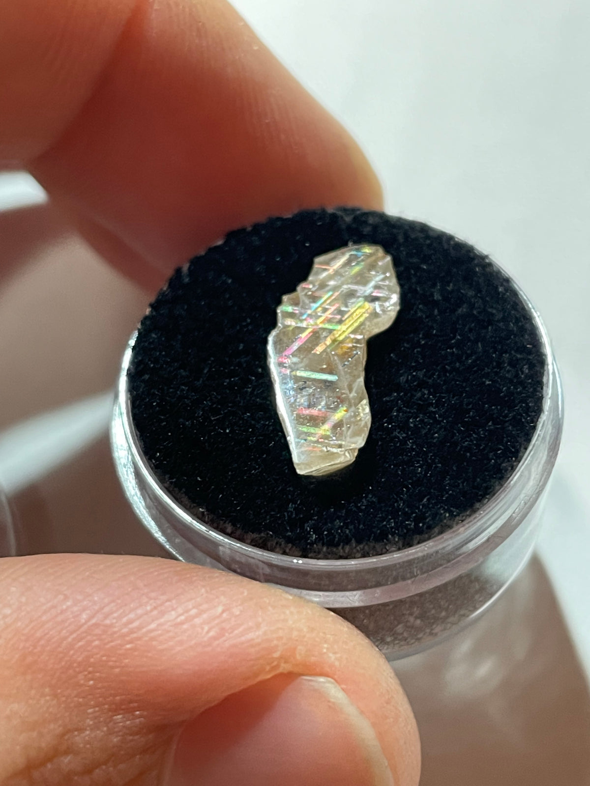 19mm Australian Rainbow Lattice Sunstone Polished Face RARE 3.82ct
