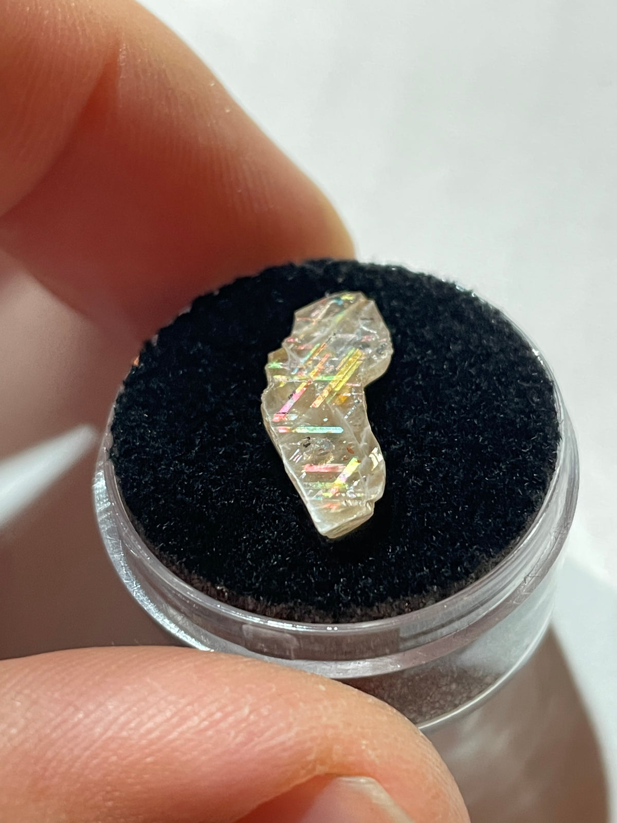 19mm Australian Rainbow Lattice Sunstone Polished Face RARE 3.82ct