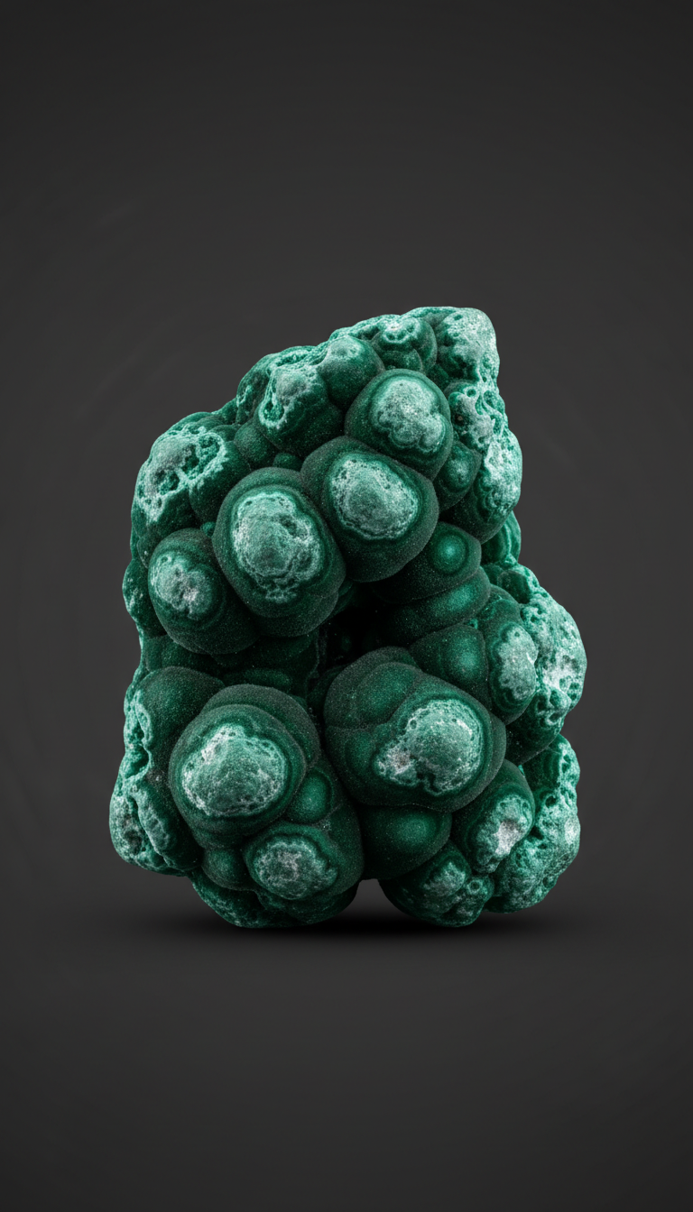 Malachite Stalactite Specimen With Banding